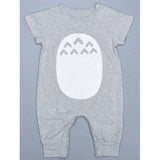 Casual Circle Pattern Short Sleeve Kid's Baby Romper - Gray 95