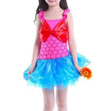 Spaghetti Strap Mermaid Ballet Dress - Rose Red 130