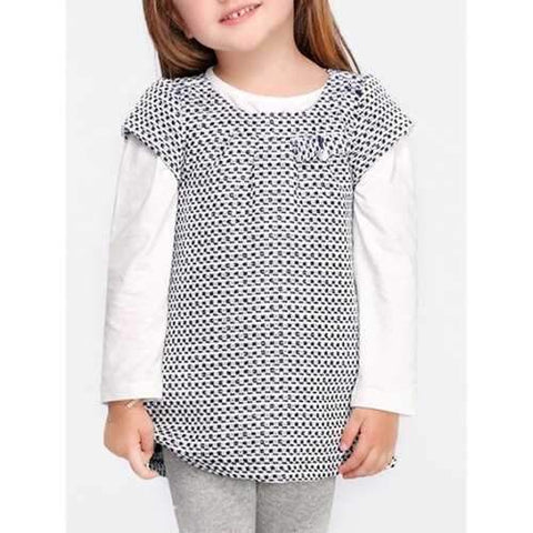 Back Button-Up Thick Short Sleeve Dress - Purplish Blue 120