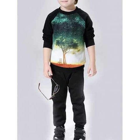 3D Print Boys Outfits - Black 140