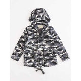 Drawstring Camo Hooded Jacket - Camouflage 110