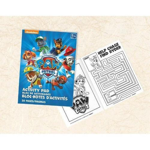 Paw Patrol Party Favor Activity Pad [Set of 8]