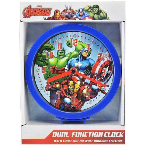 Avengers  Dual-Function Clock with Tabletop or Wall Hanging Feature