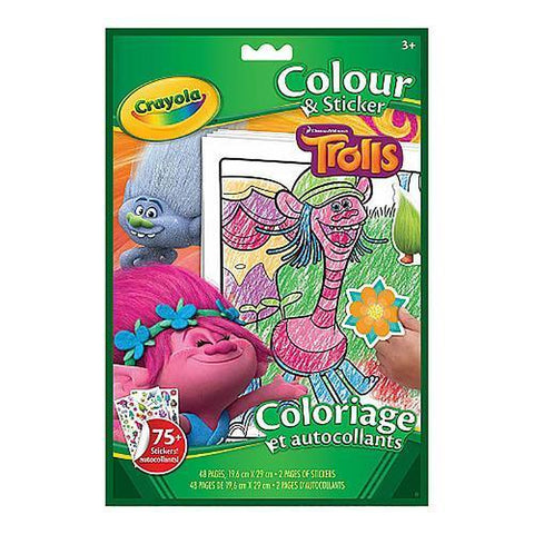 Crayola Colour & Sticker Book Trolls