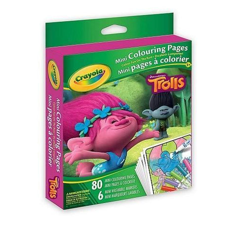 Crayola Trolls Mini Colouring Pages