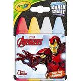 Crayola Avengers Washable Sidewalk Chalk - 4 Pieces