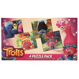 Trolls 4-Puzzle Pack - 4 Puzzles with 12 Pieces Each