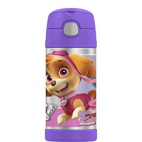 Thermos Paw Patrol Funtainer Sports Bottle with Straw Purple - Skye and Everest