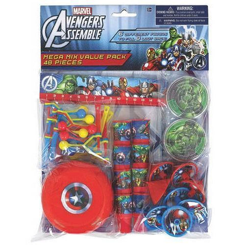 Avengers Mega Mix Value Pack Party Favors [48 Pieces]