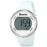 Roots Cayley Womens Resin Strap Digital Chronograph Watch Backlight Alarm White