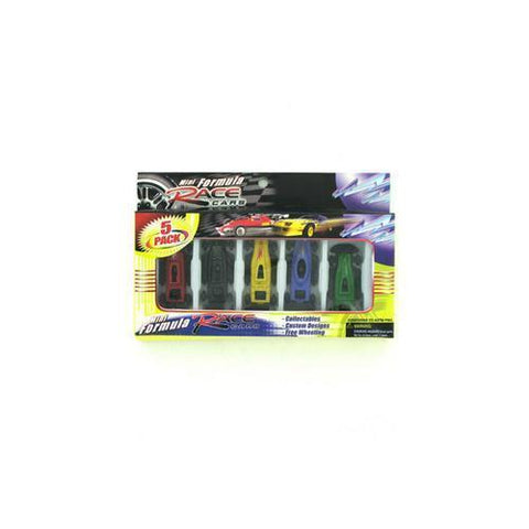 Mini formula race cars pack of 5 ( Case of 120 )