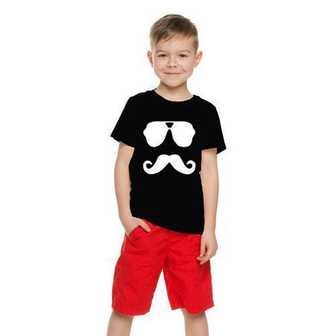 Mustache Face Kids T-Shirt