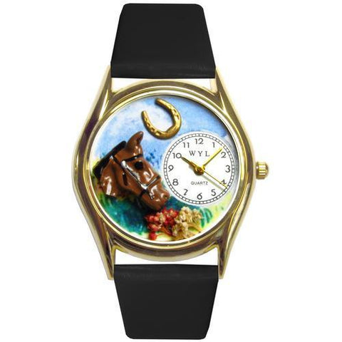 Horse Head Watch Small Gold Style