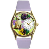 Siamese Cat Watch Small Gold Style