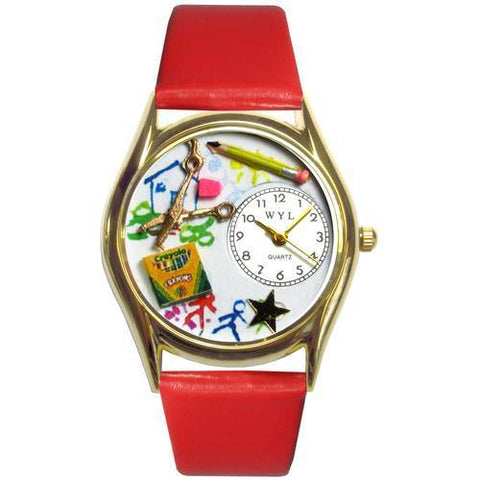 Preschool Teacher Watch Small Gold Style