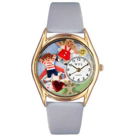 Day Care Teacher Watch Small Gold Style