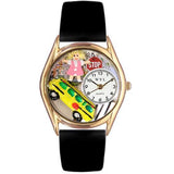 School Bus Driver Watch Small Gold Style