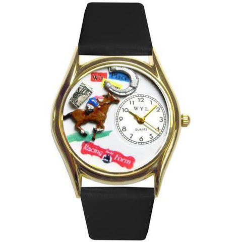 Horse Racing Watch Small Gold Style