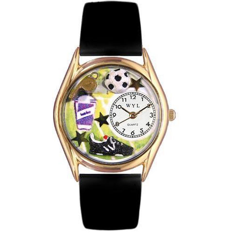 Soccer Watch Small Gold Style