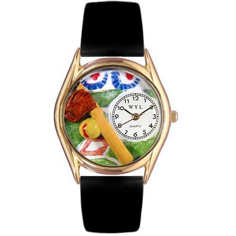 Softball Watch Small Gold Style