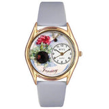 Birthstone Jewelry: January Birthstone Watch Small Gold Style