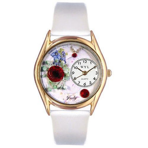 Birthstone Jewelry: July Birthstone Watch Small Gold Style