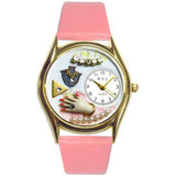 Jewelry Lover Pink Pearls Watch Small Gold Style