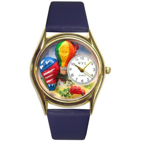 Hot Air Ballons Watch Small Gold Style