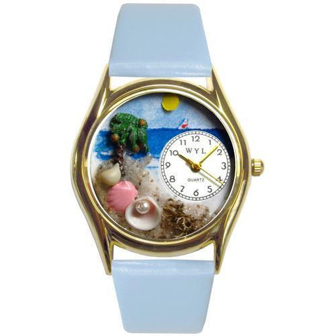 Palm Tree Watch Small Gold Style