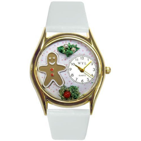 Christmas Gingerbread Watch Small Gold Style