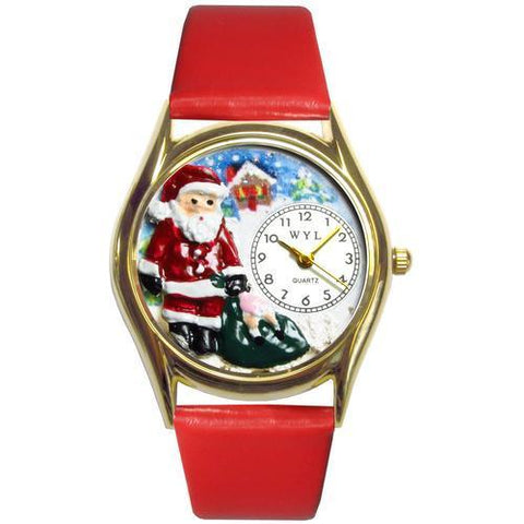 Christmas Santa Claus Watch Small GoldStyle