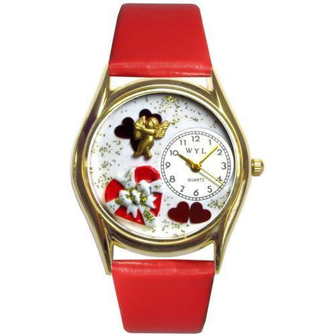 Valentine's Day Watch (Red) Small Gold Style