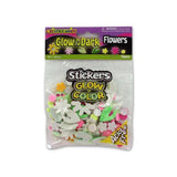 Glow in the dark flower stickers ( Case of 36 )