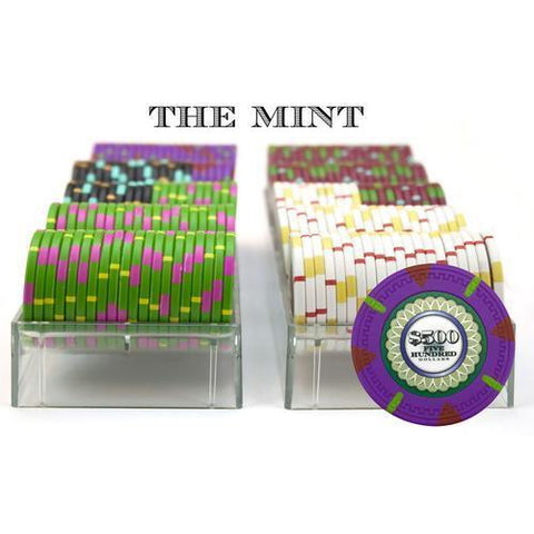 200Ct Custom Claysmith Gaming 'The Mint' Chip Set in Acrylic