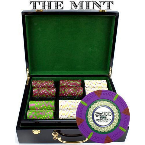 500Ct Claysmith Gaming 'The Mint' Chip Set in Hi Gloss