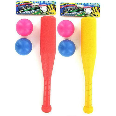 Baseball Bat & Balls Set ( Case of 24 )