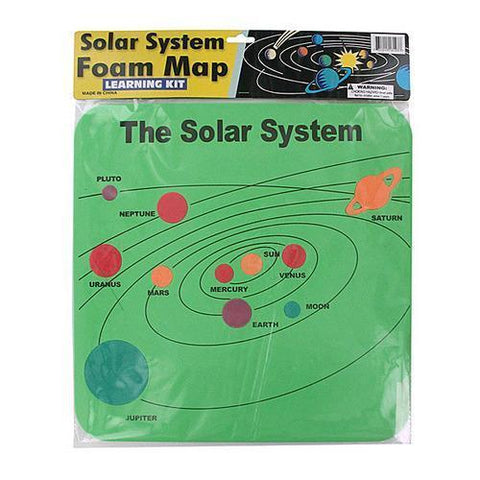 Solar System Foam Map Learning Kit ( Case of 96 )