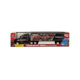 Friction Powered Trailer Truck with Race Car Decals ( Case of 2 )