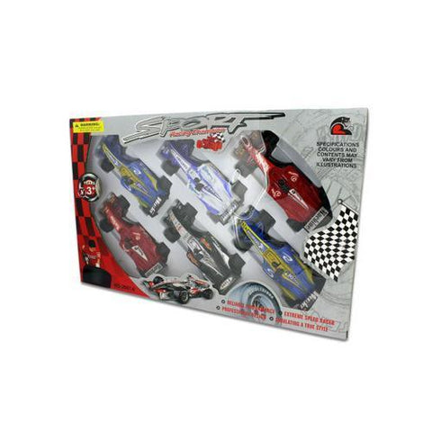 6 Pack super race cars ( Case of 1 )