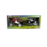 Friction-powered motorcycle and trailer ( Case of 12 )