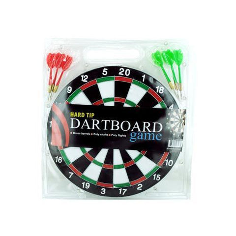 Dartboard Game with Hard Tip Darts ( Case of 12 )