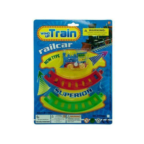 Wind-Up Toy Train with Track Set ( Case of 24 )