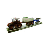 Friction Farm Tractor Truck & Double Trailer Set ( Case of 1 )