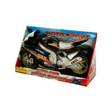 Friction Powered Toy Motorcycle with Sound & Light ( Case of 3 )