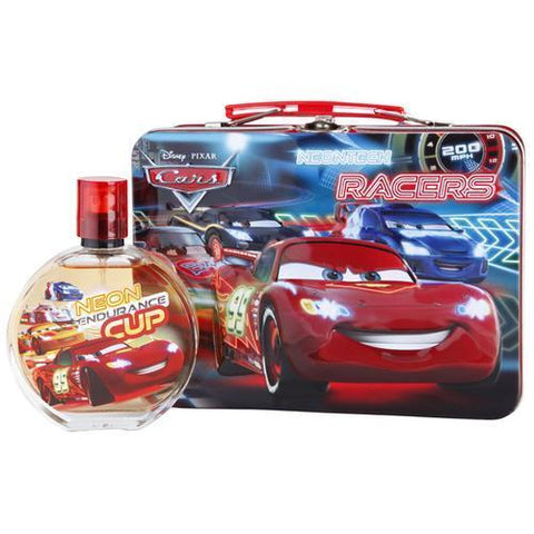 Cars Eau de Toilette (3.4oz.) and Metal Lunch Box for Kids