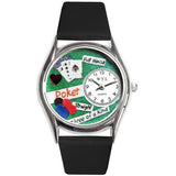 Poker Watch Small Silver Style