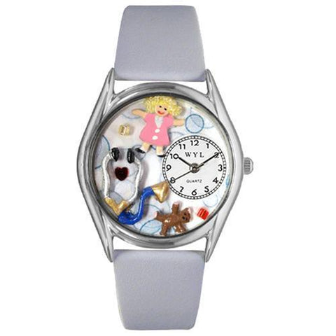 Pediatrician Watch Small Silver Style