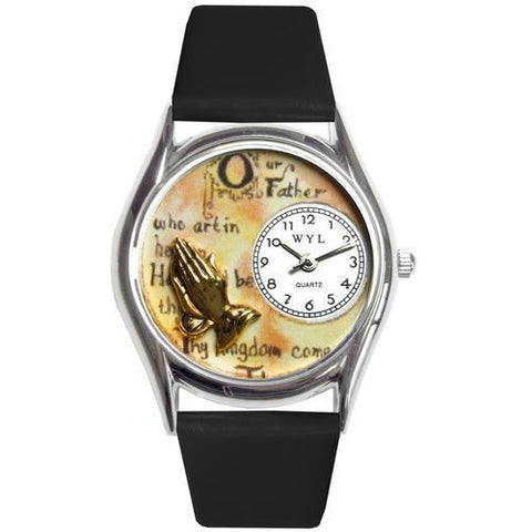 Lord's Prayer Watch Small Silver Style