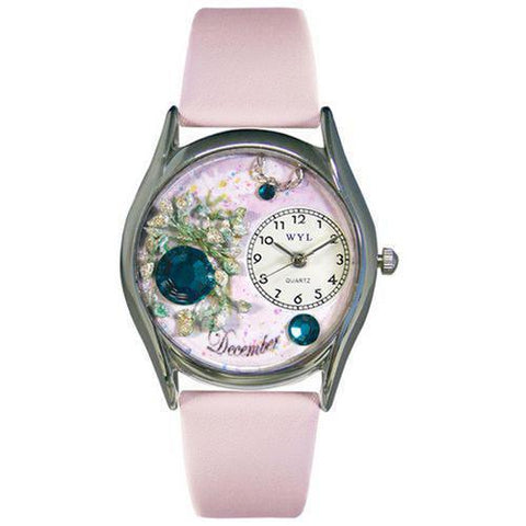 Birthstone Jewelry: December Birthstone Watch Small Silver Style