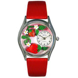 Strawberries Watch Small Silver Style